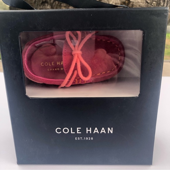 Cole Haan Baby Shoes Size 2 PINK - Picture 1 of 5